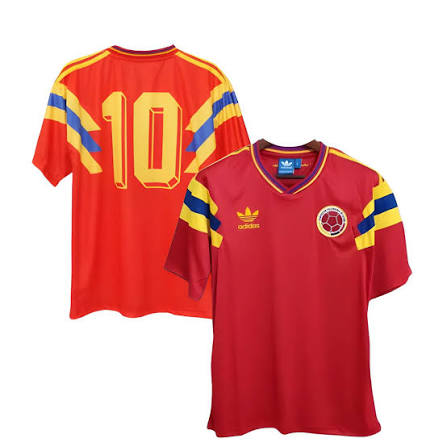 Camiseta Colombia Retro Italia 1990 (Valderrama)